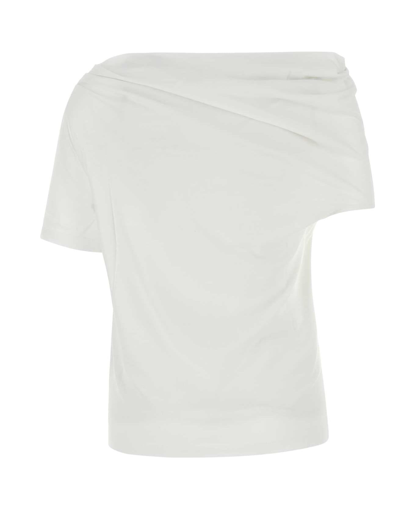 White Cotton T-shirt - 2