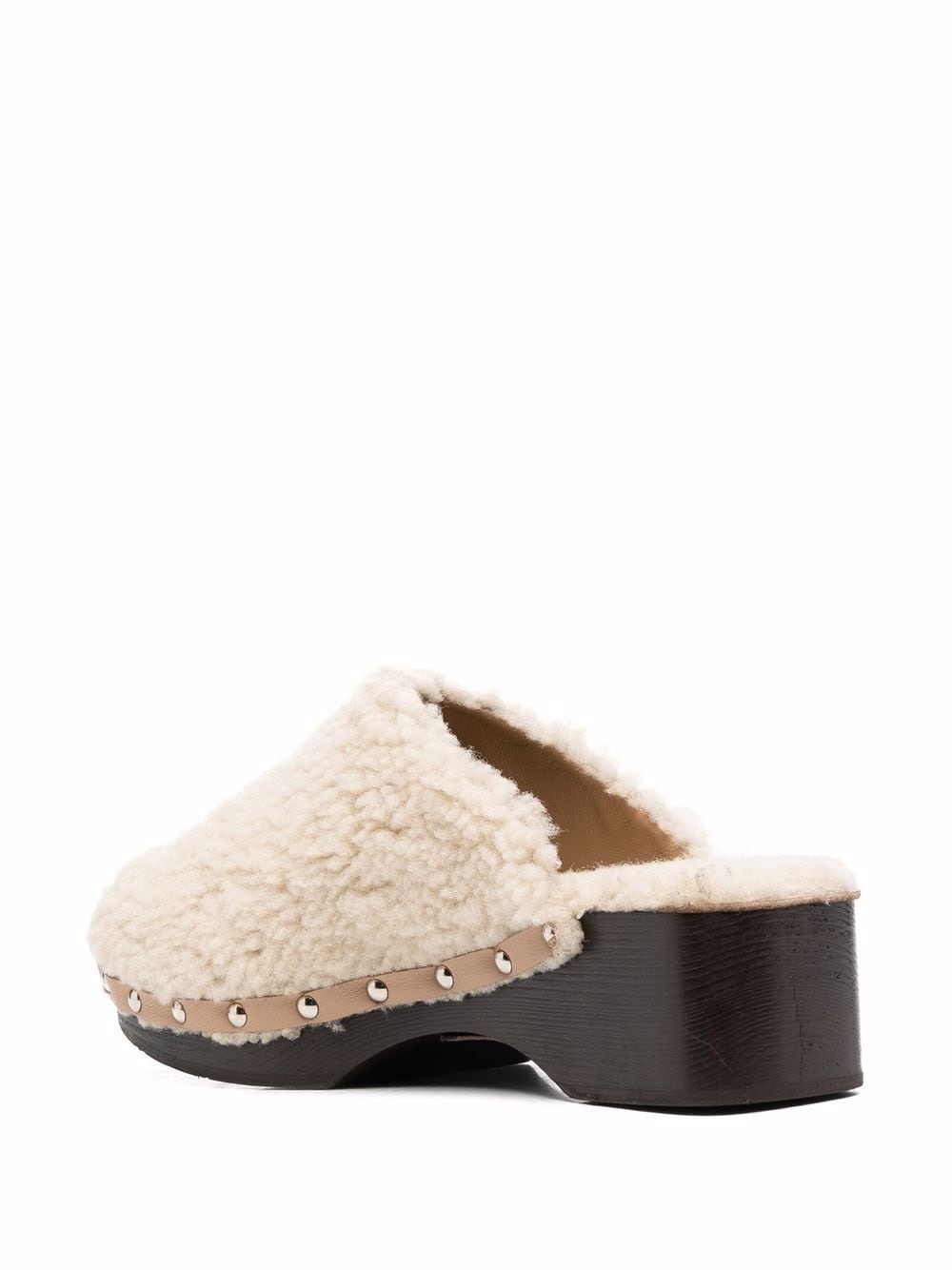 closed sheepskin clogs - 3