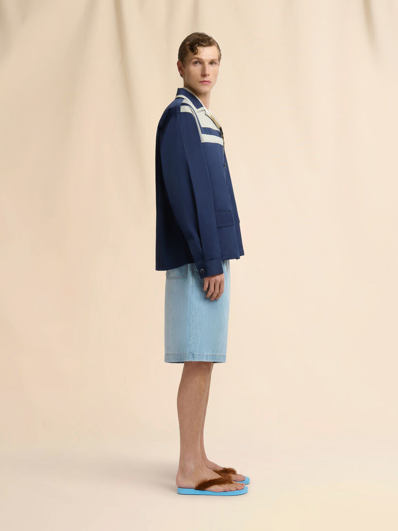 DEEP BLUE DUCHESSE JACKET WITH STRIPE 6