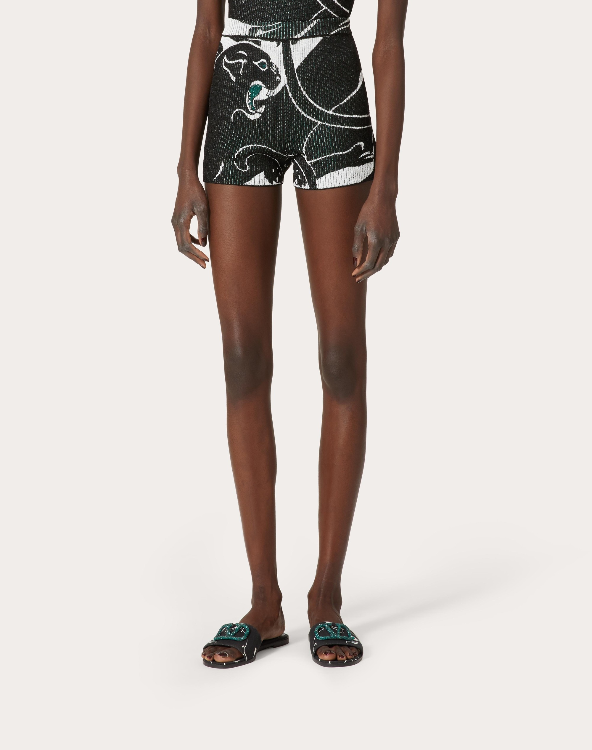 SHORTS IN PANTHER JACQUARD LUREX - 3