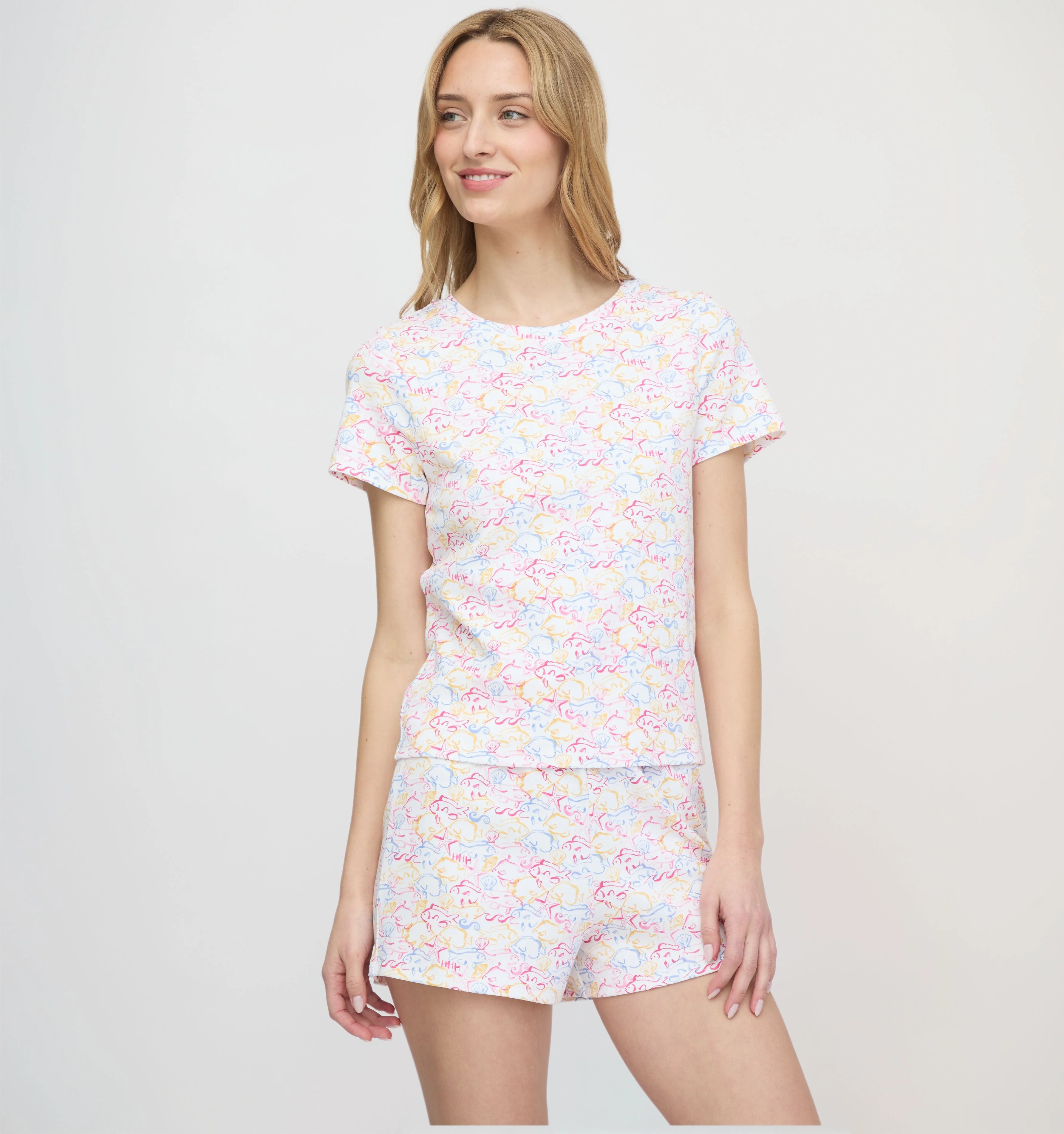 The Nina Pajama Set - Camo Fish - 1