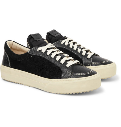 Rhude V1 Leather and Suede Sneakers outlook