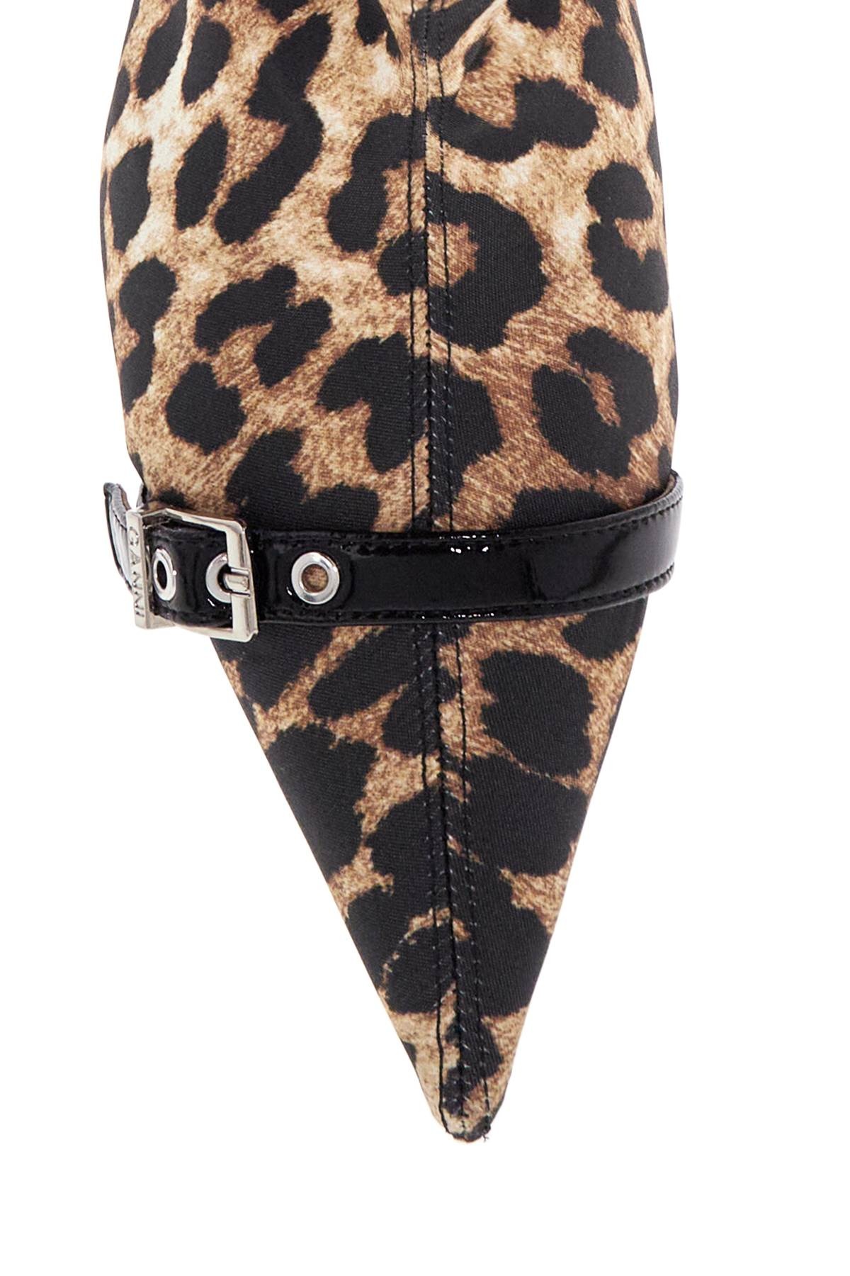 Ganni Animal Print Fabric Boots Women - 2