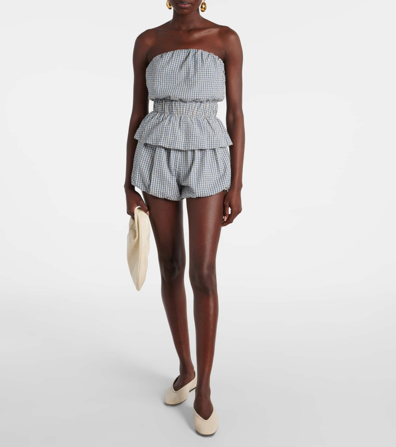 POSSE Aurelia gingham cotton shorts outlook