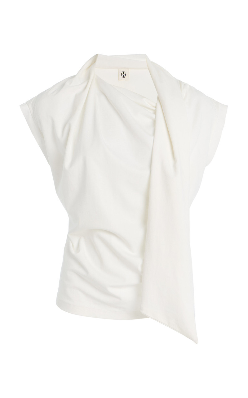 Scarf Jersey T-Shirt ivory 1