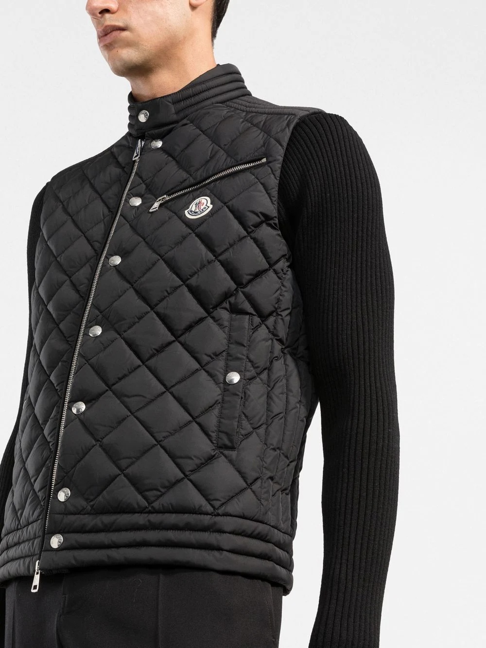 diamond quilted gilet jacket - 3