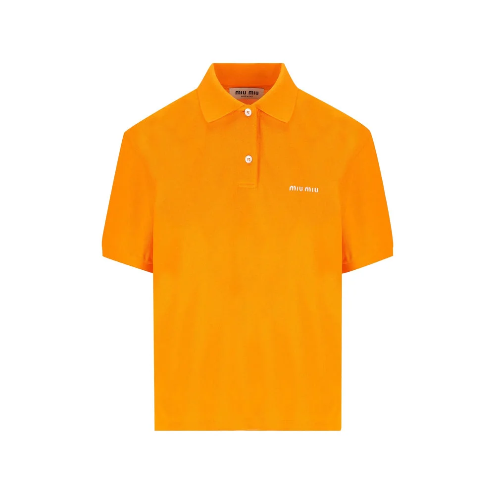 Miu Miu Orange Tops - Polo Tops Women - 1