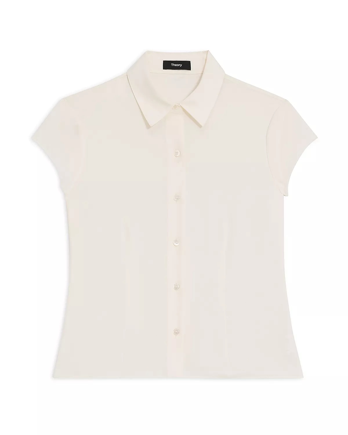 Silk Cap Sleeve Shirt - 5