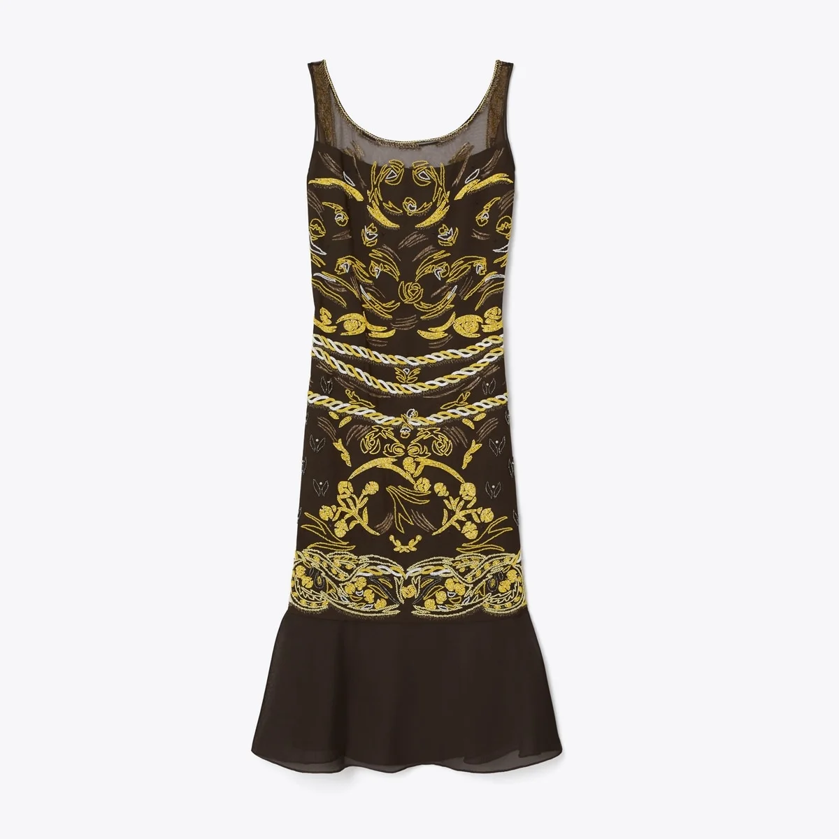 Embellished Mesh Dress - 1