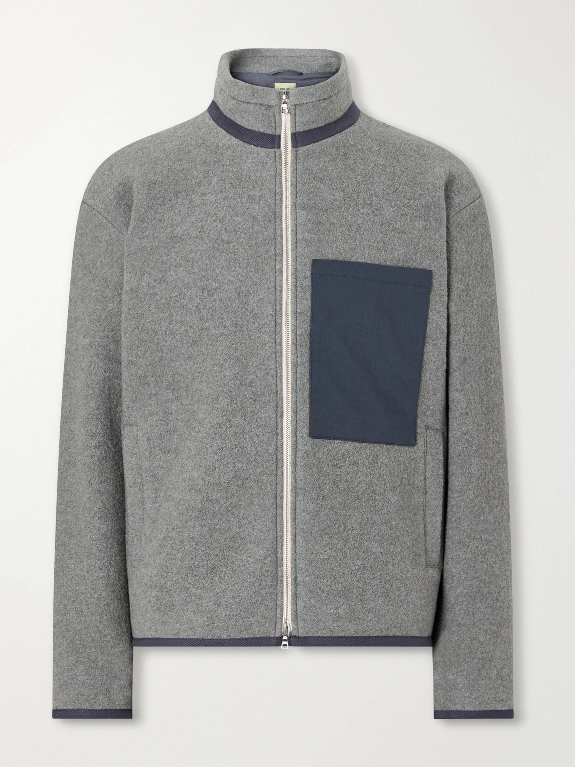Bookstore Cotton-Trimmed Virgin Wool Jacket - 1