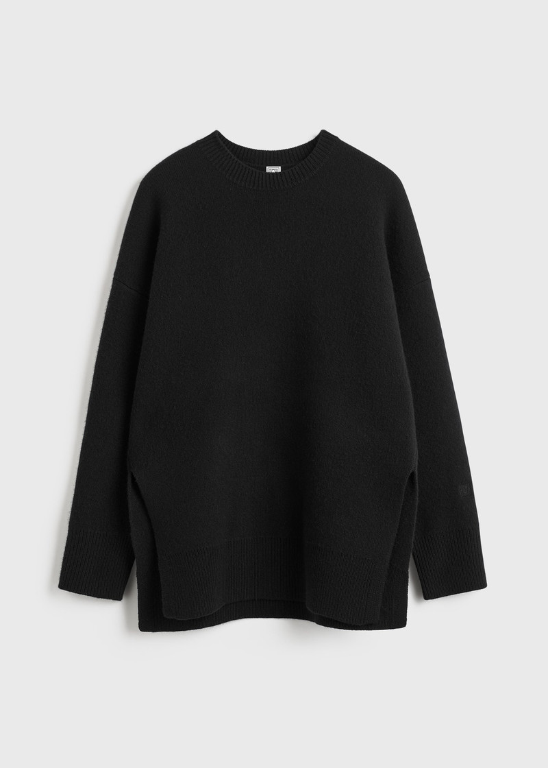 Double-knit pullover black - 1