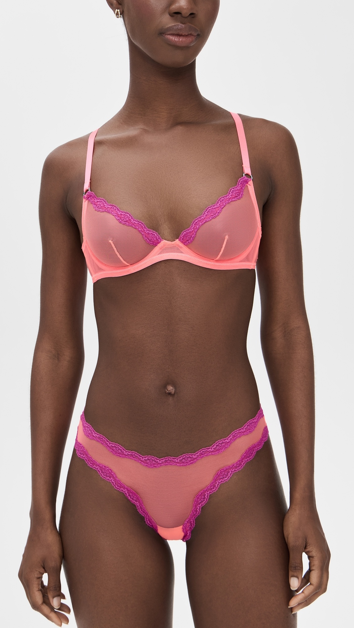 Sheer Tulle Demi Bra - 4