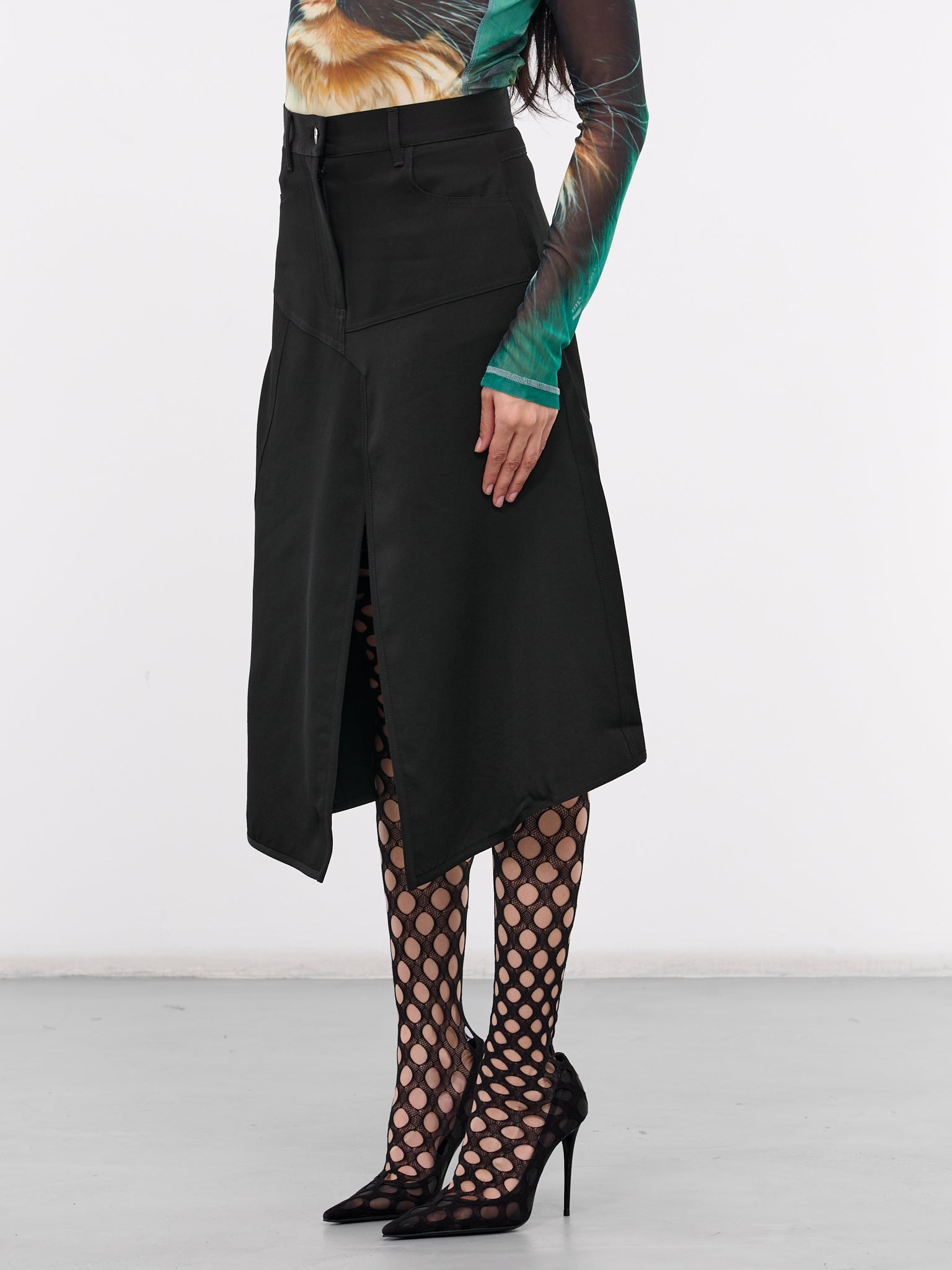 Patchwork A-Line Skirt - 2
