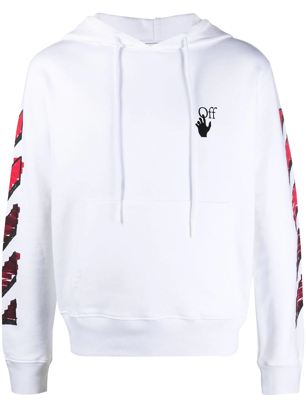 Marker Arrows cotton hoodie - 1