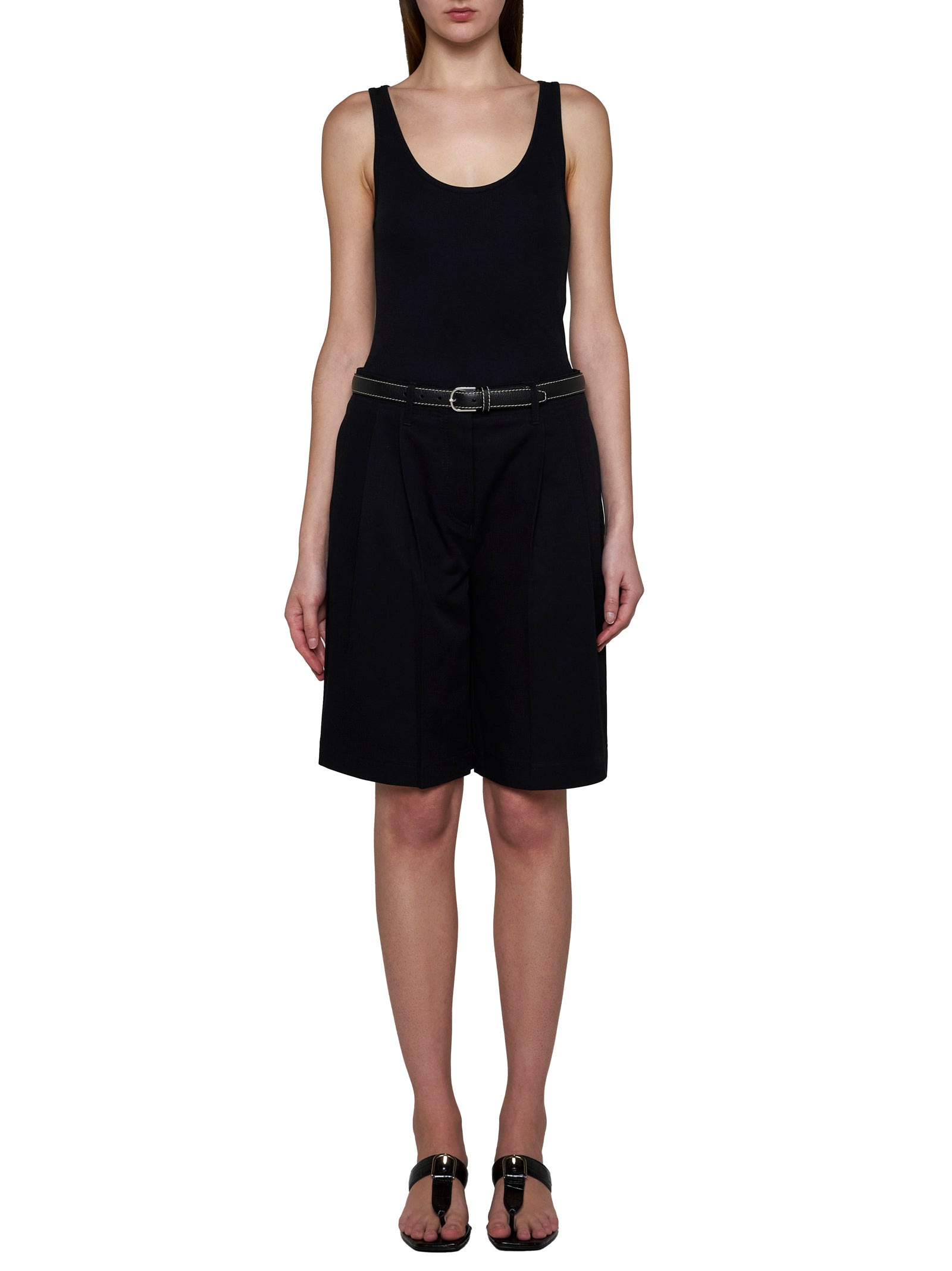 Toteme Women Rib Knit Cotton Tank Top - 2