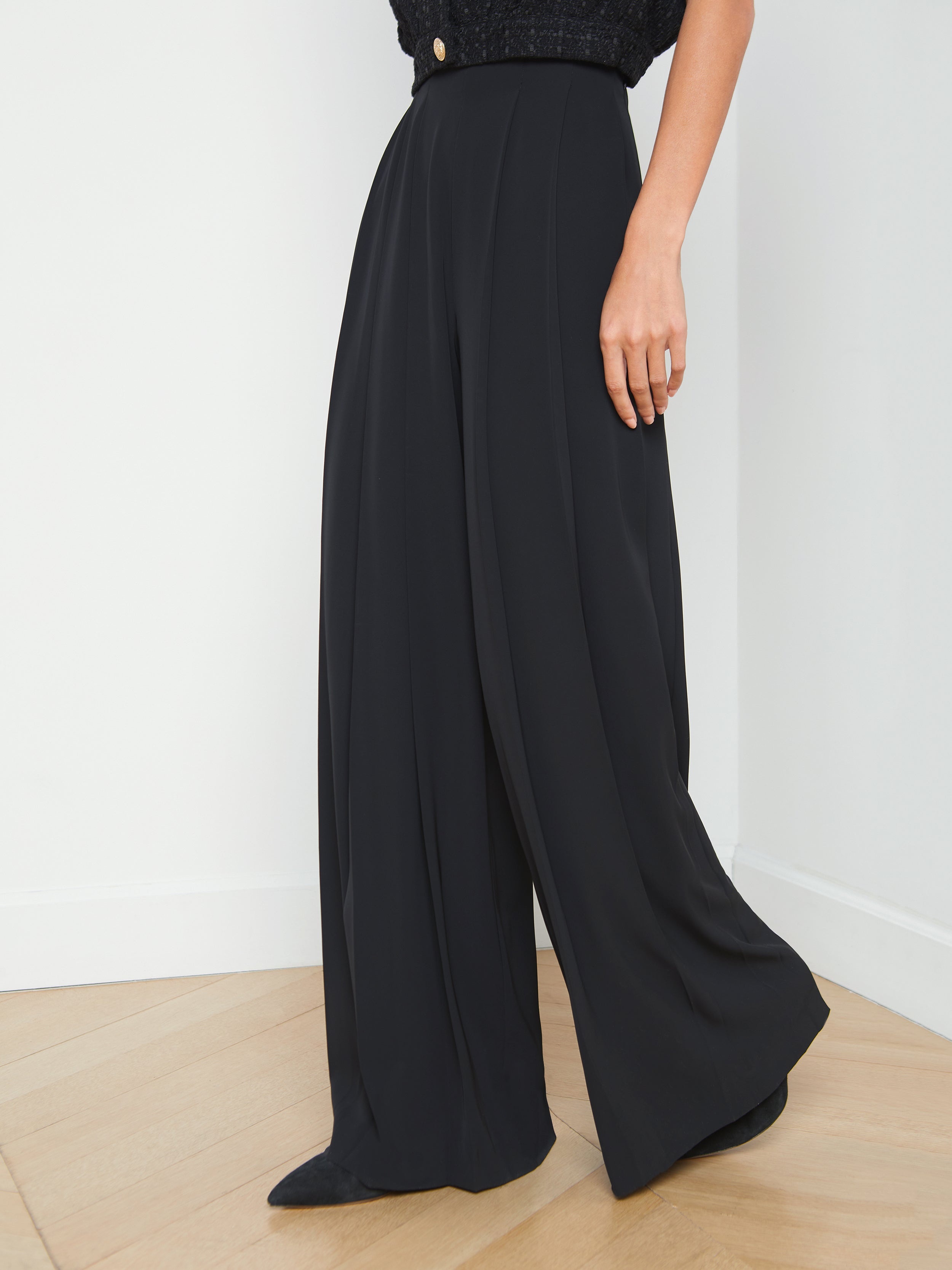 Nova Pleated Wide-Leg Pant - 4