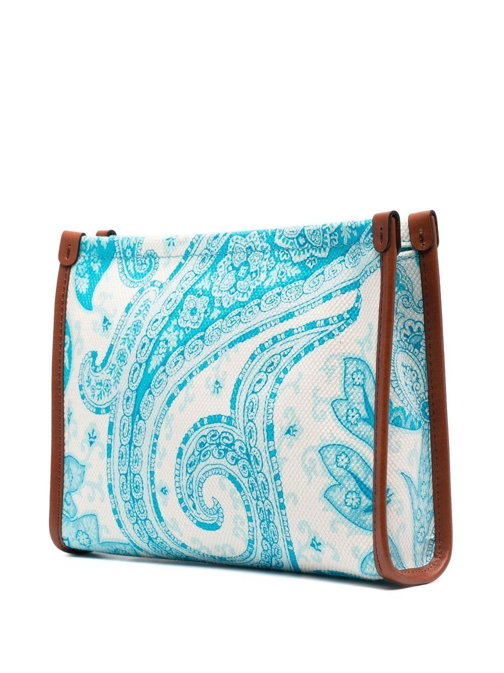 paisley logo-patch makeup bag - 3