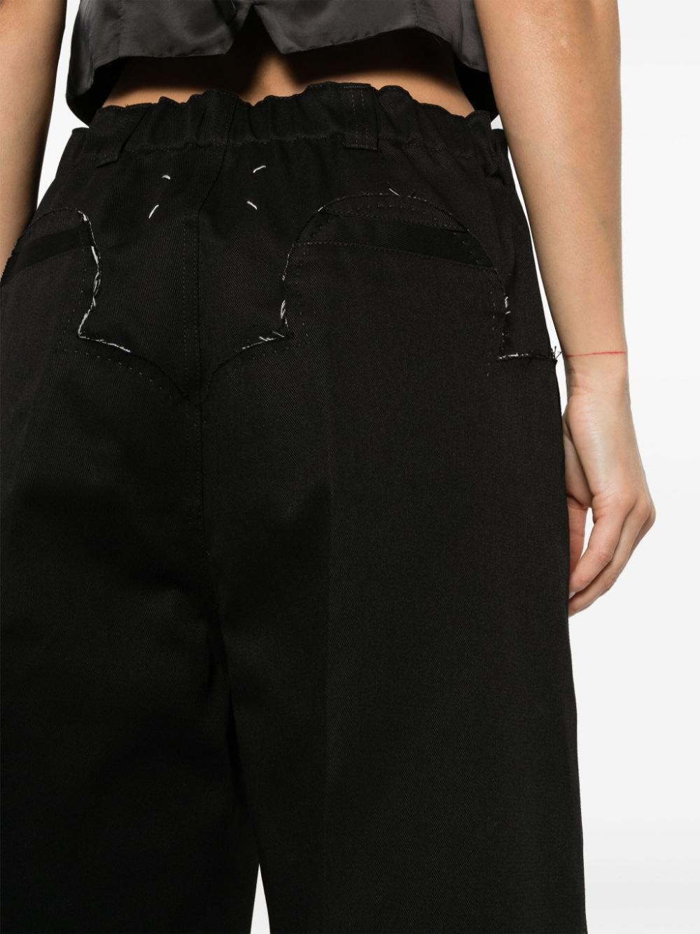 Yoke wide-leg trousers - 5