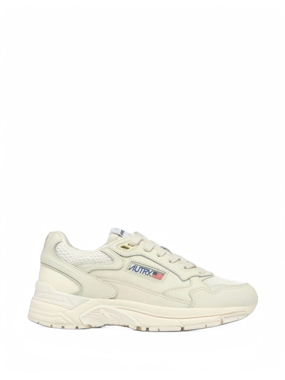 Hyperway sneakers in whisper white napa leather and mesh - 1