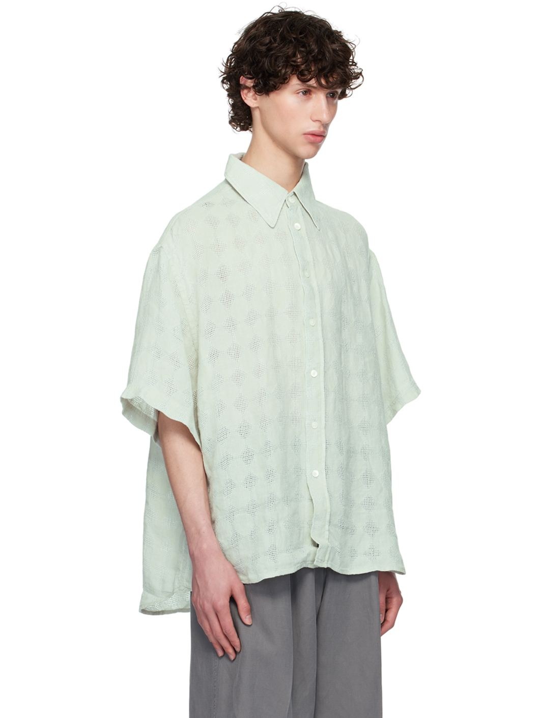 Green Linen Shirt - 2