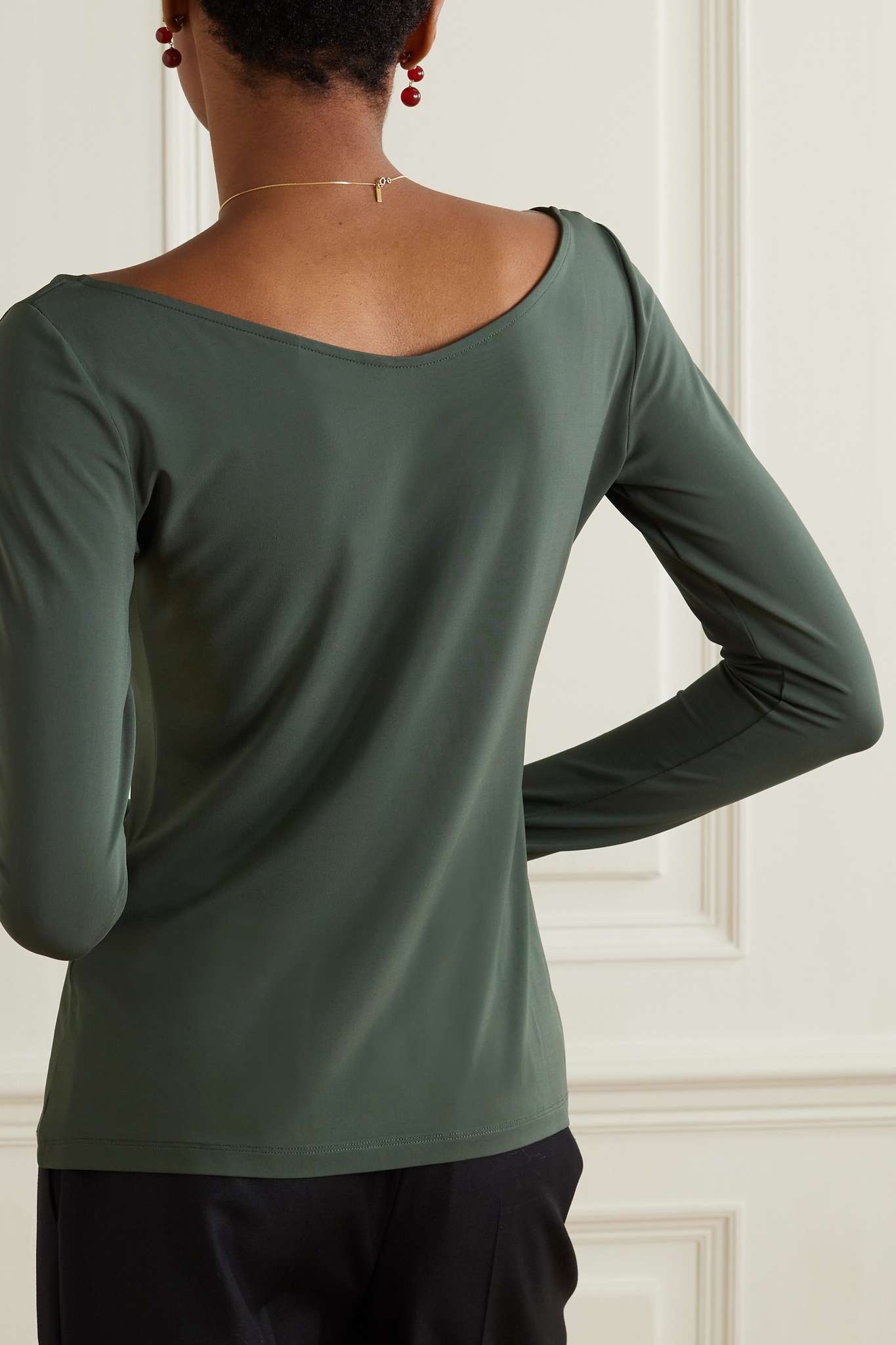 【送料込】Max Mara_Leisure Ragazza jersey top Max Mara Leisure Ragazza stretch-jersey top | REVERSIBLE