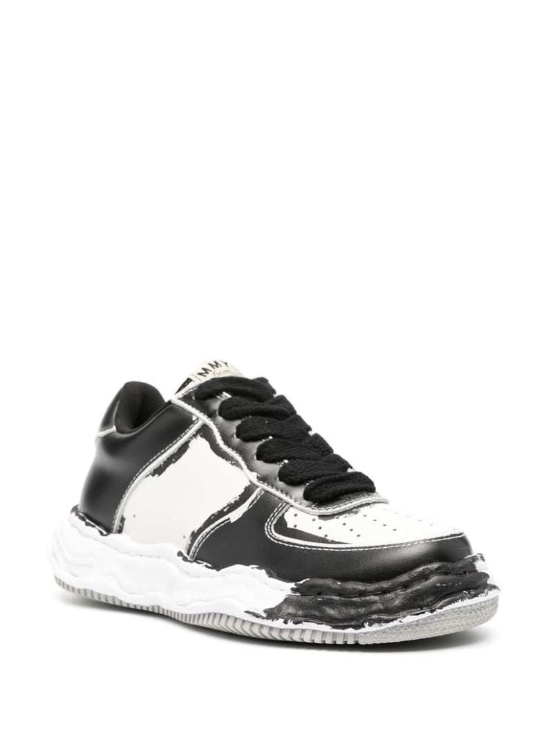 Maison MIHARAYASUHIRO logo-patch faded-effect sneakers outlook