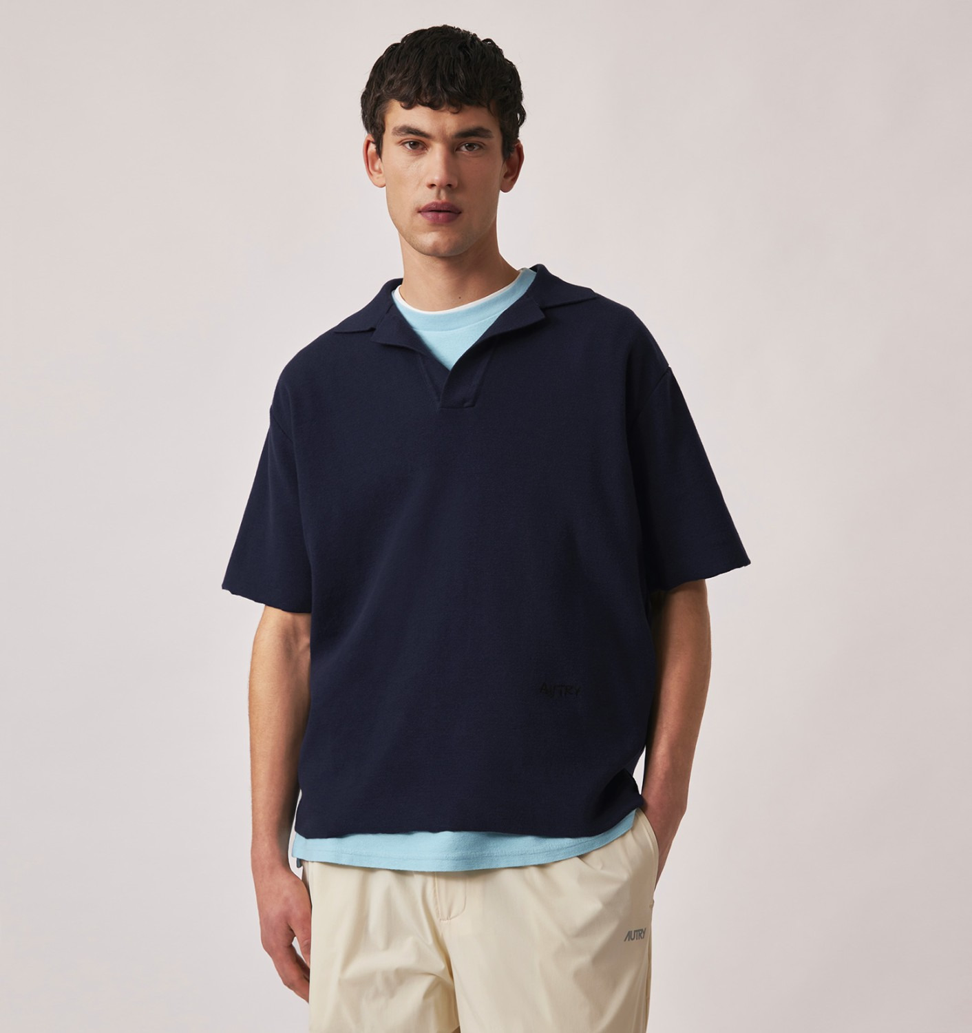 UNISEX SHORT SLEEVE KNIT POLO - 2