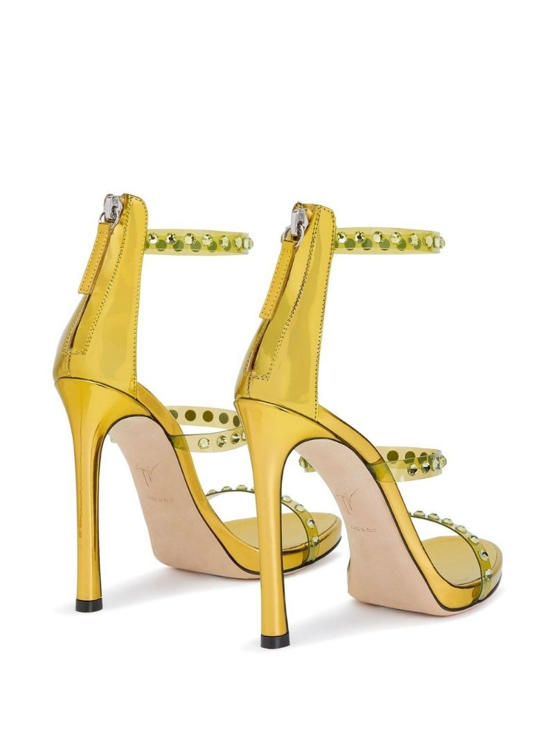 gem-detail high-heeled sandals - 3