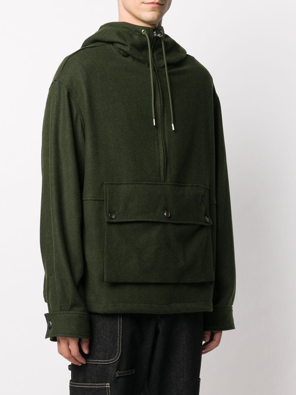 half-zip drawstring jacket - 3