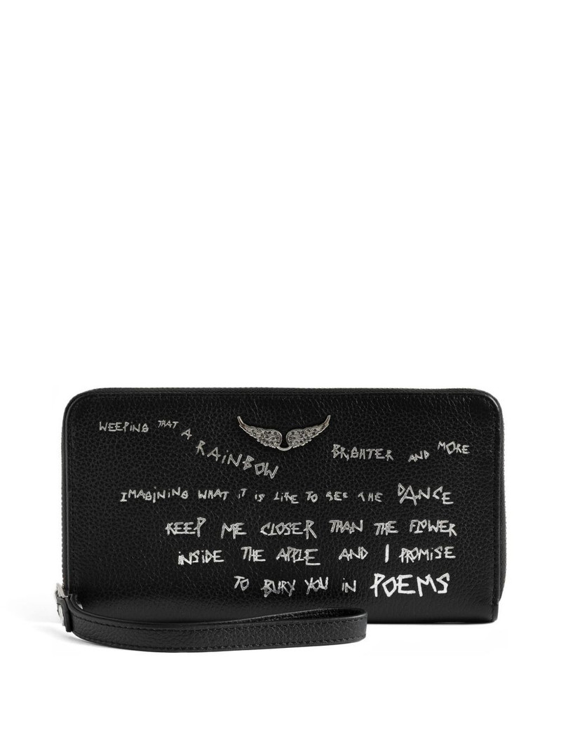 Zadig & Voltaire Compagnon graffiti wallet outlook