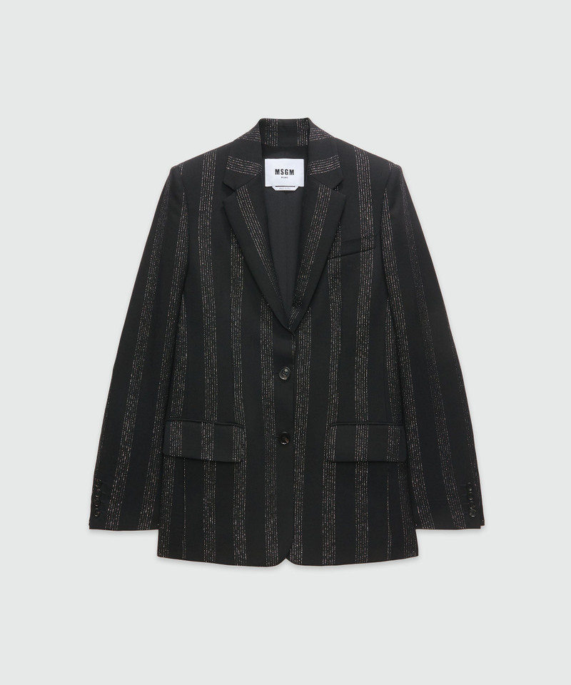 Lurex pinstripe tailored 재킷 - 1