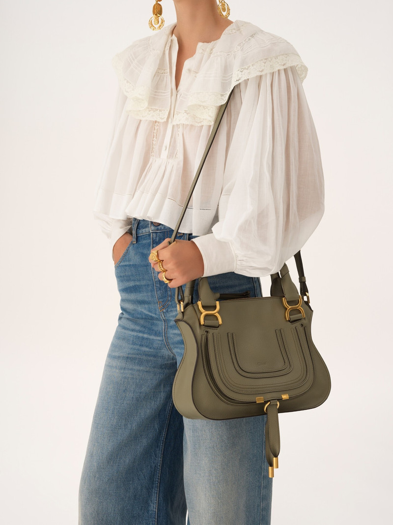 Chloé SMALL MARCIE BAG IN GRAINED LEATHER outlook