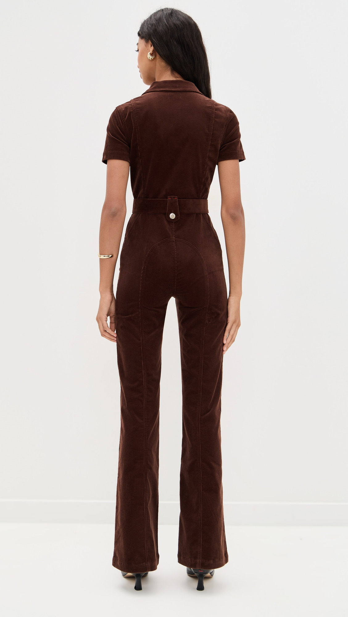 Gorgeous Corduroy Wide Leg Jumpsuit - 2