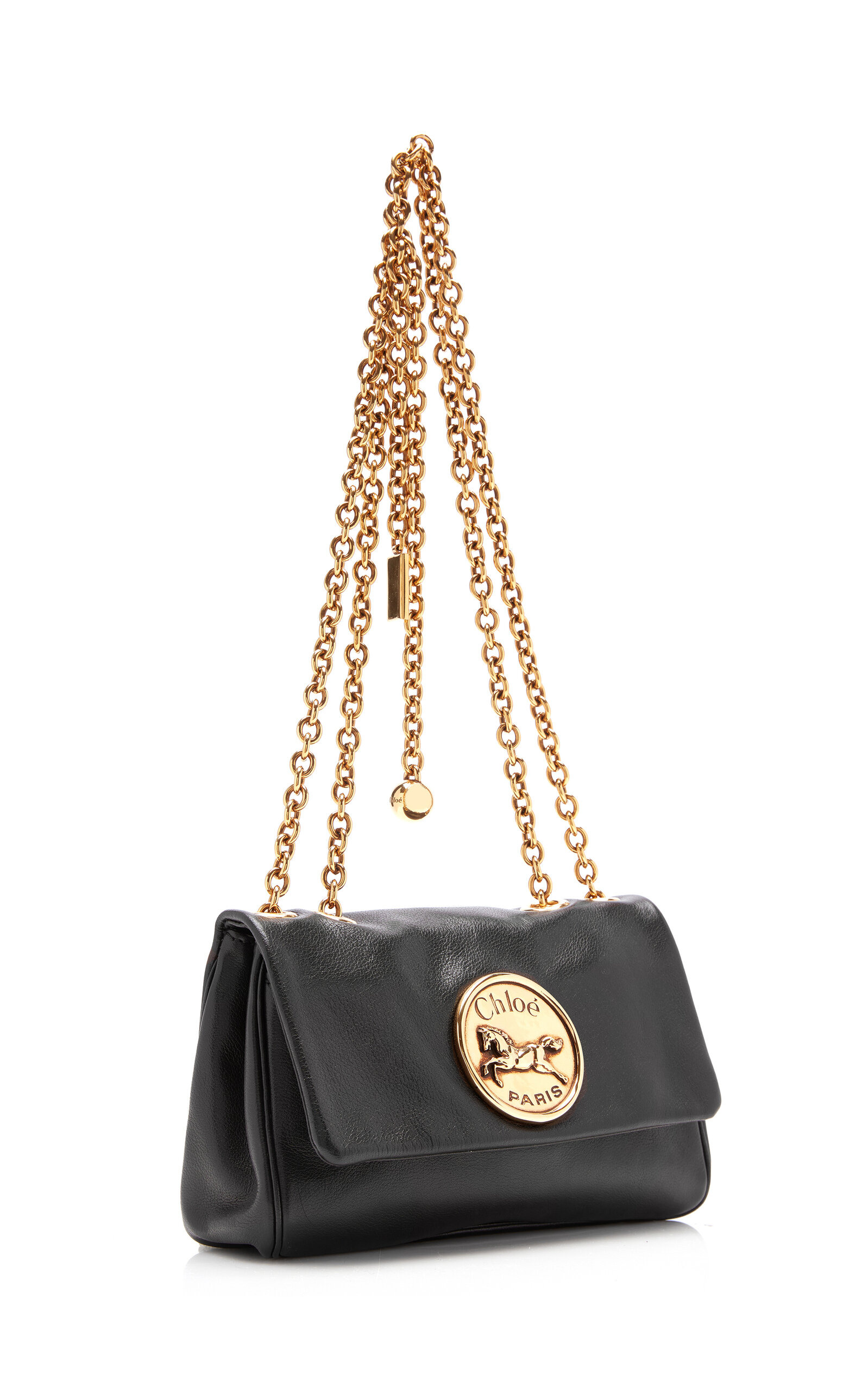 Leather Shoulder Bag black - 3
