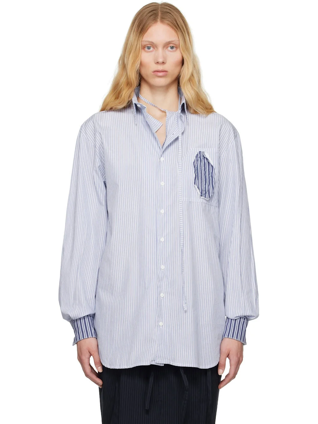 Blue Oversized Shirt - 1