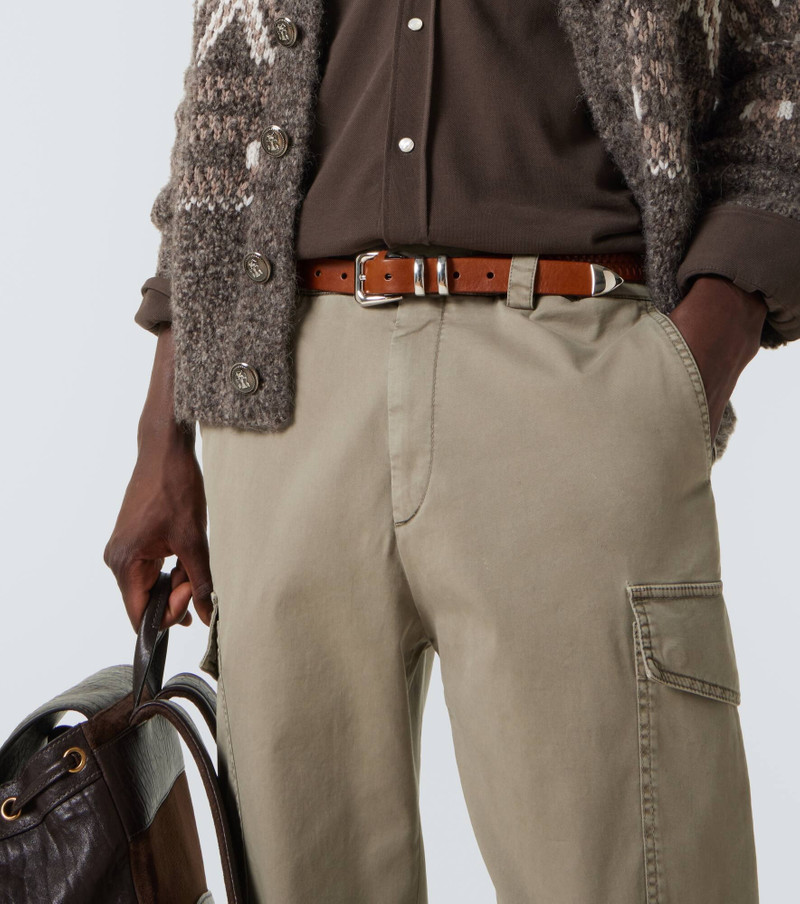 Brunello Cucinelli Braided leather belt outlook