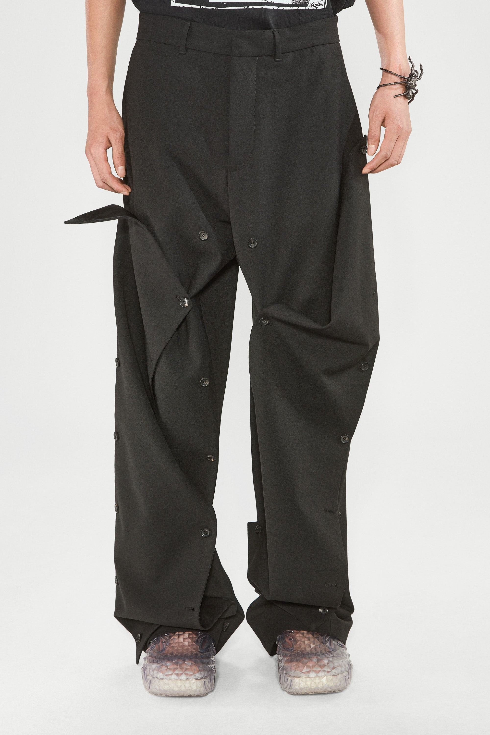 Button Panel Pants - 3
