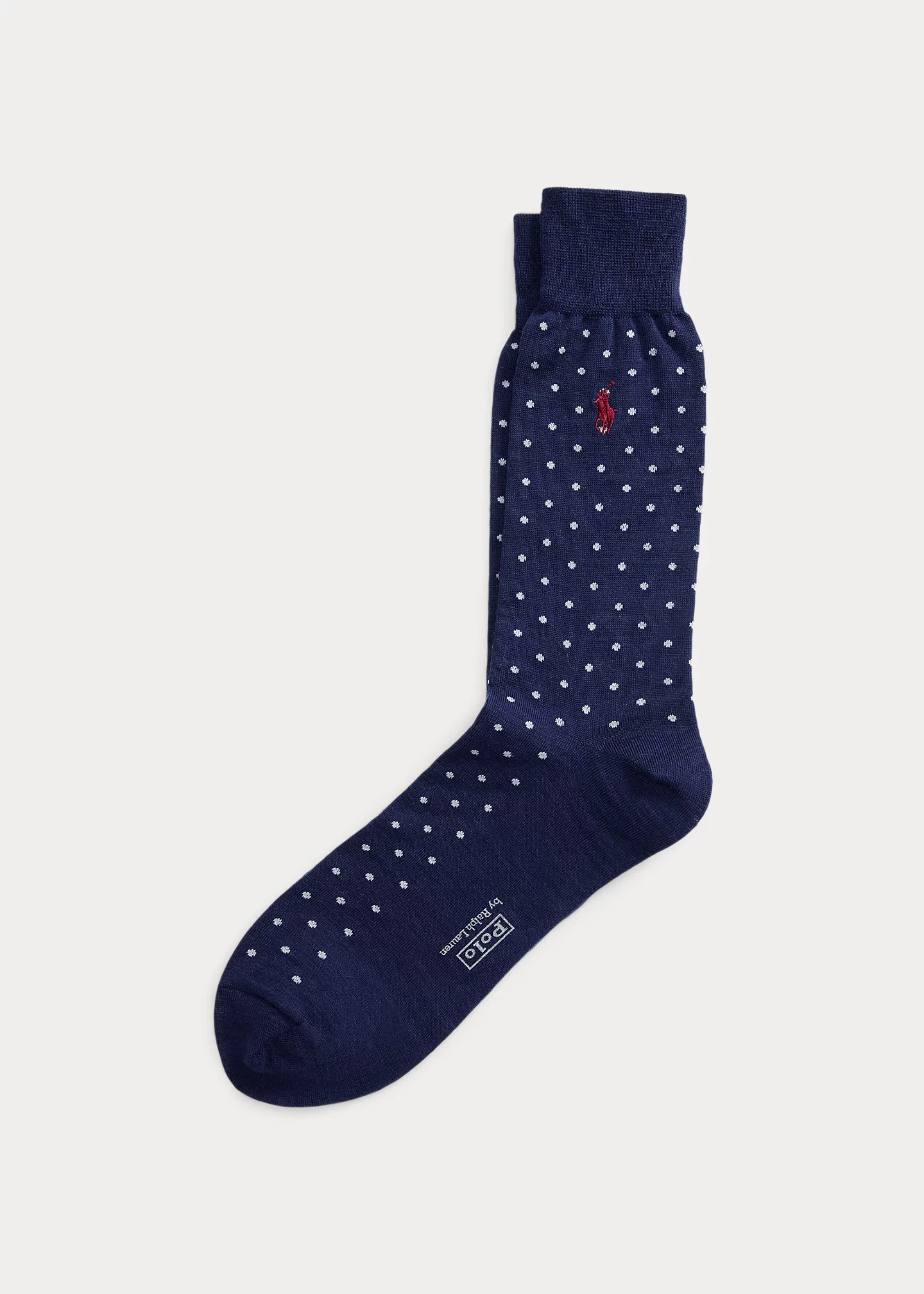 Polka-Dot Wool-Blend Trouser Socks - 1