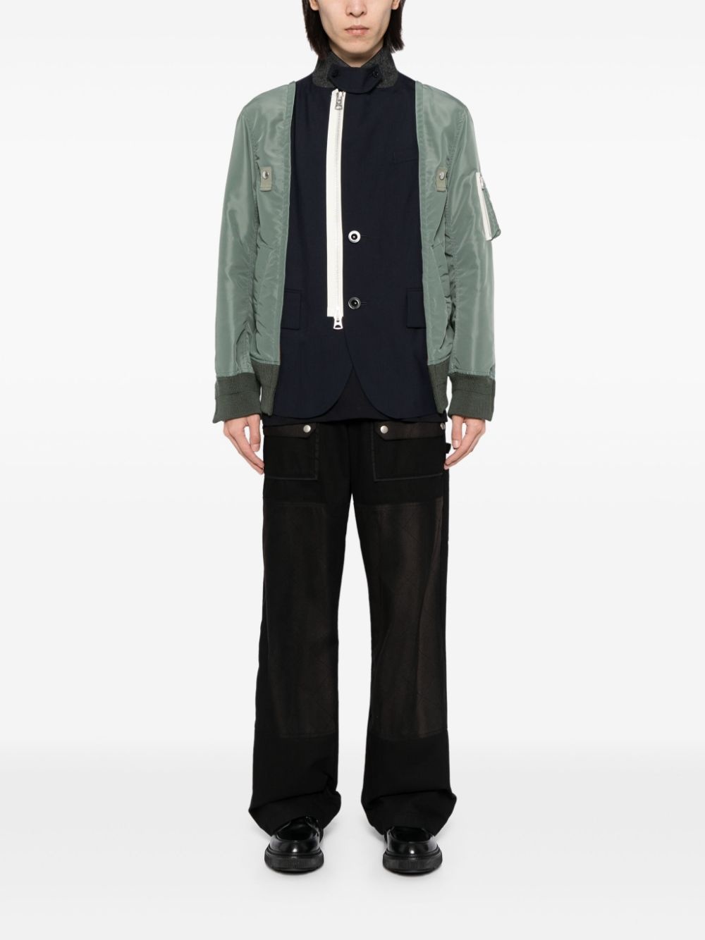contrast-panel jacket - 2