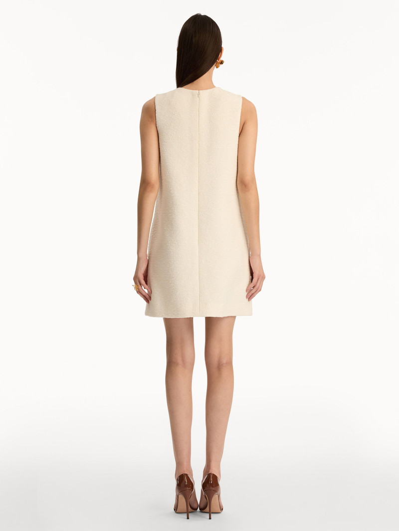 FOXGLOVE EMBROIDERED TWEED SHIFT DRESS 3