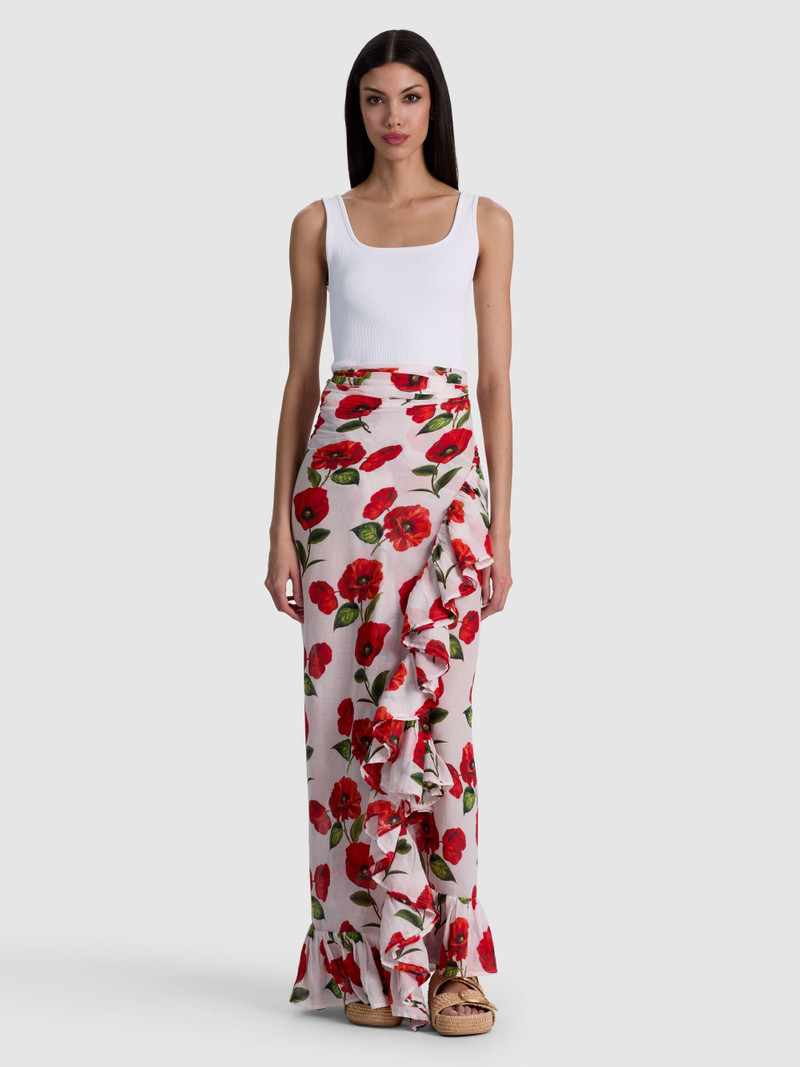 A+O X CONIGLIO PALM BEACH PAREO - SUMMER POPPY 3
