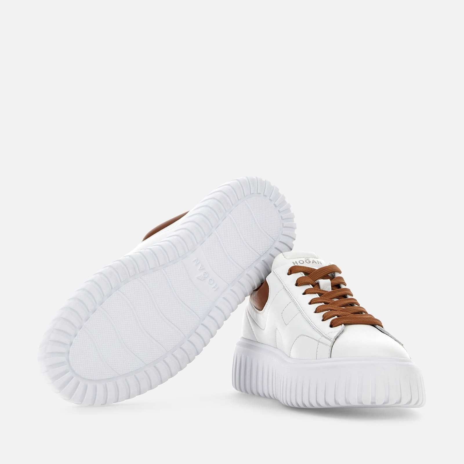 Sneakers Hogan H-Stripes White Beige - 4