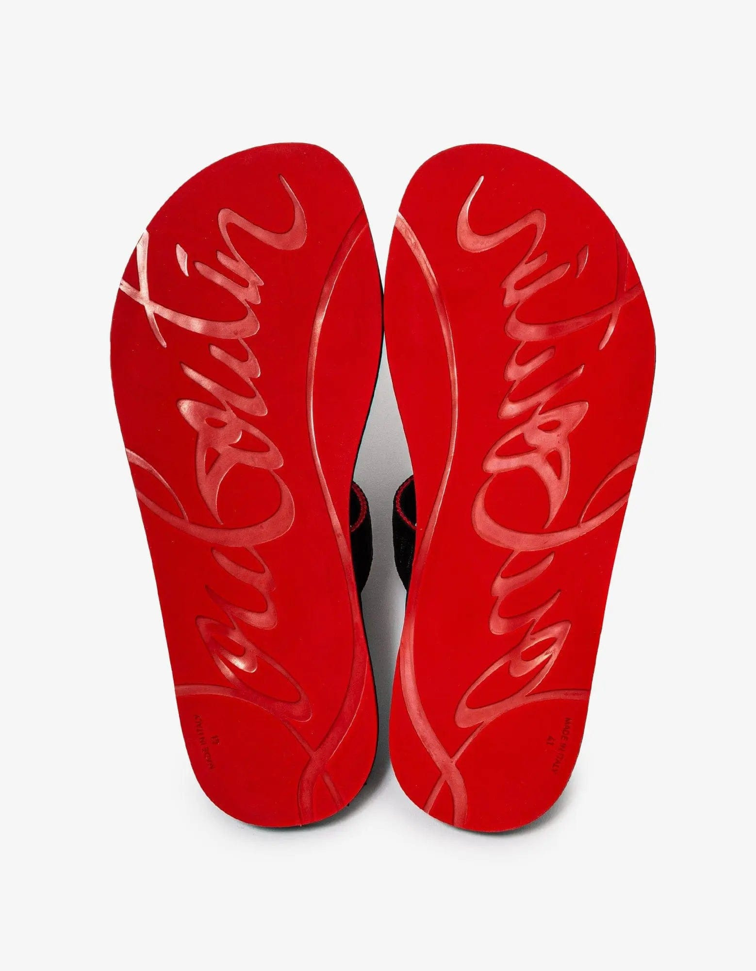 Christian Louboutin Black Surf Sandals - 10
