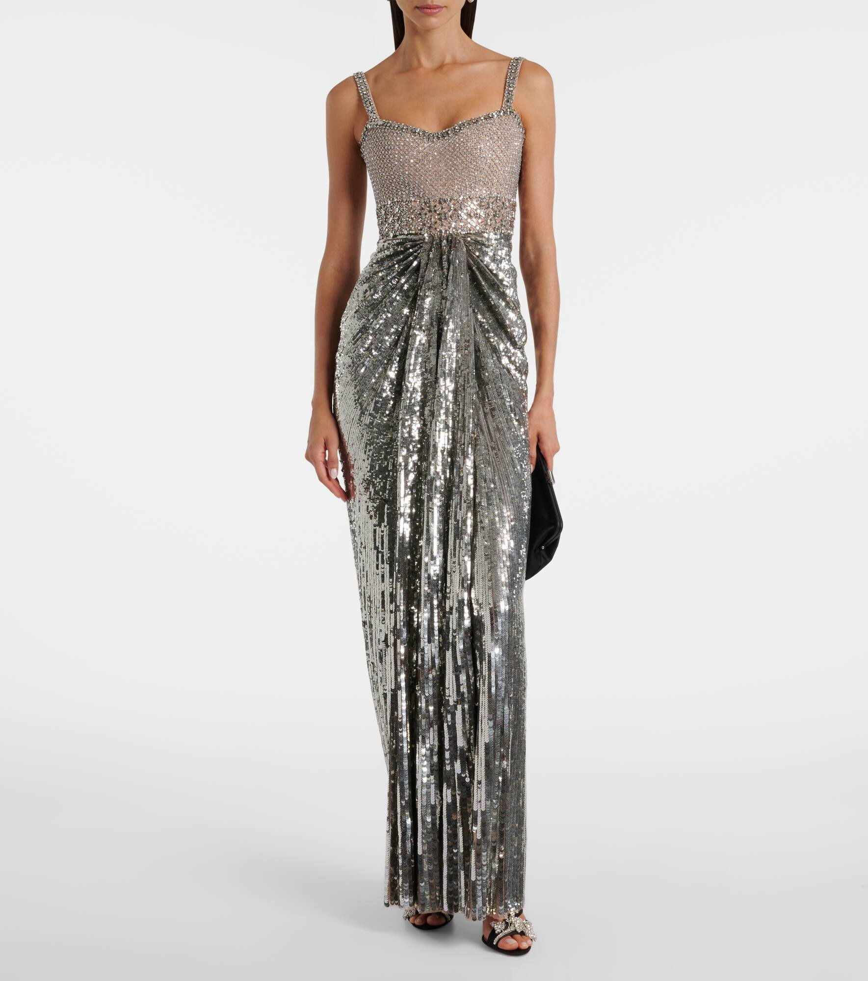 Only You beaded sequined tulle gown - 2