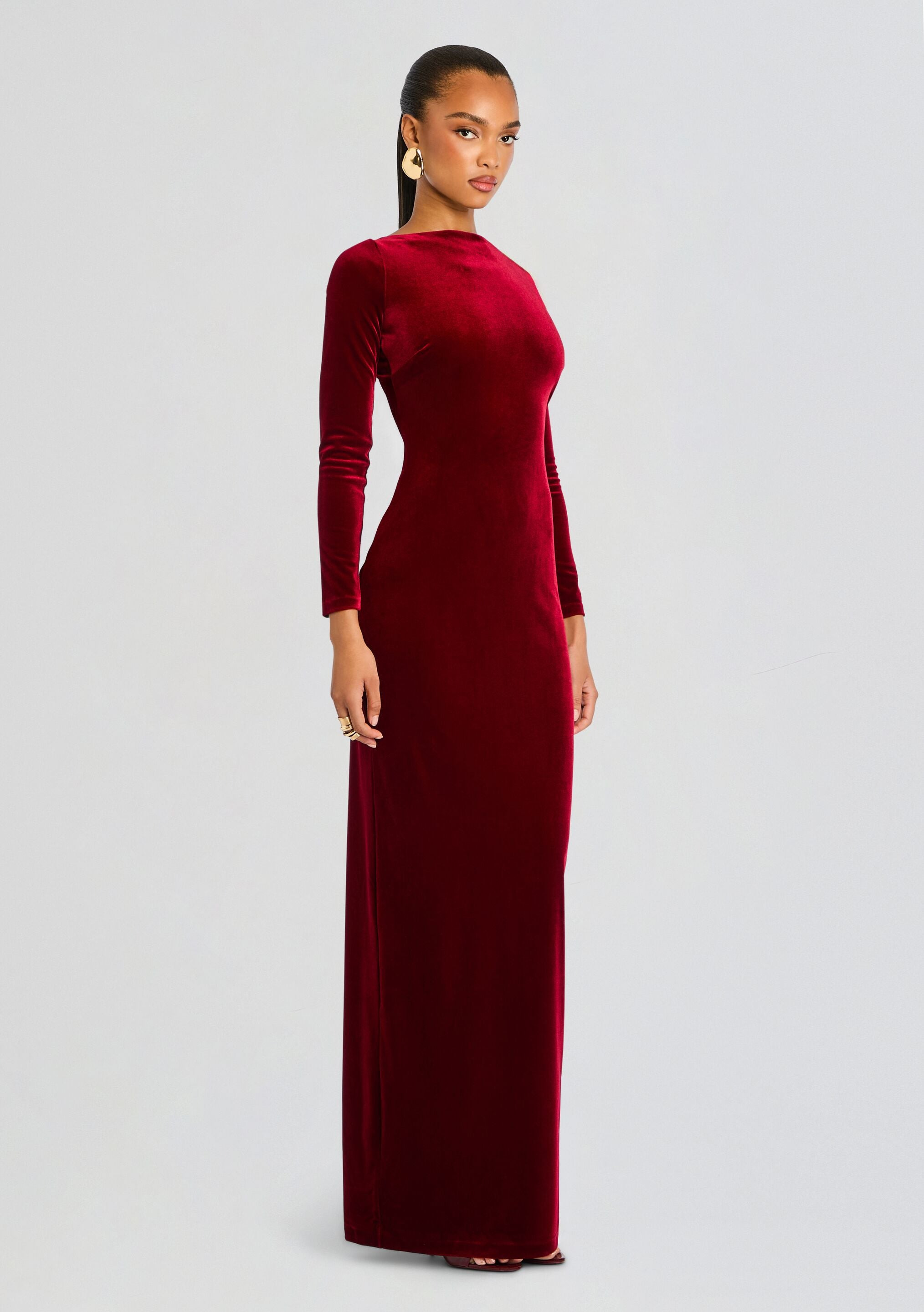 ALIZEE VELVET DRESS - 3