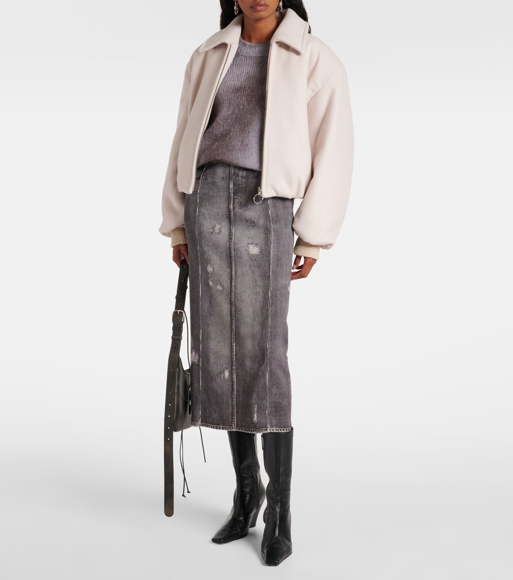 Wool-blend bomber jacket - 2