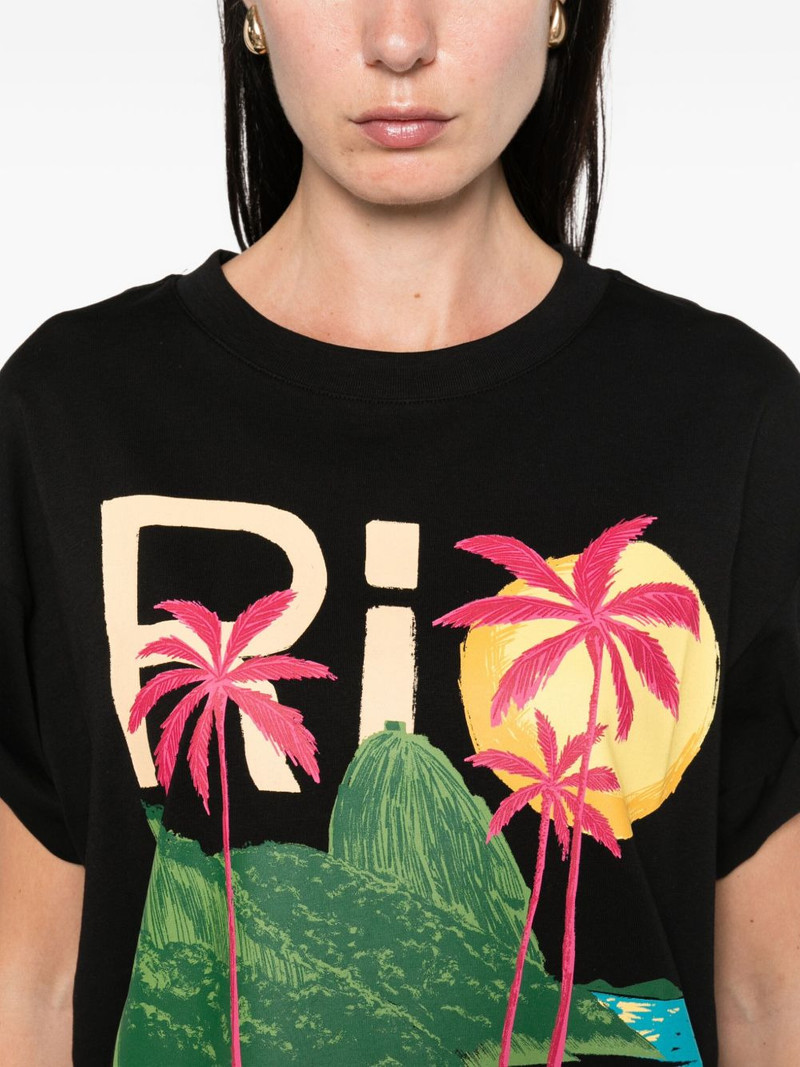 Rio landscape-print T-shirt 5