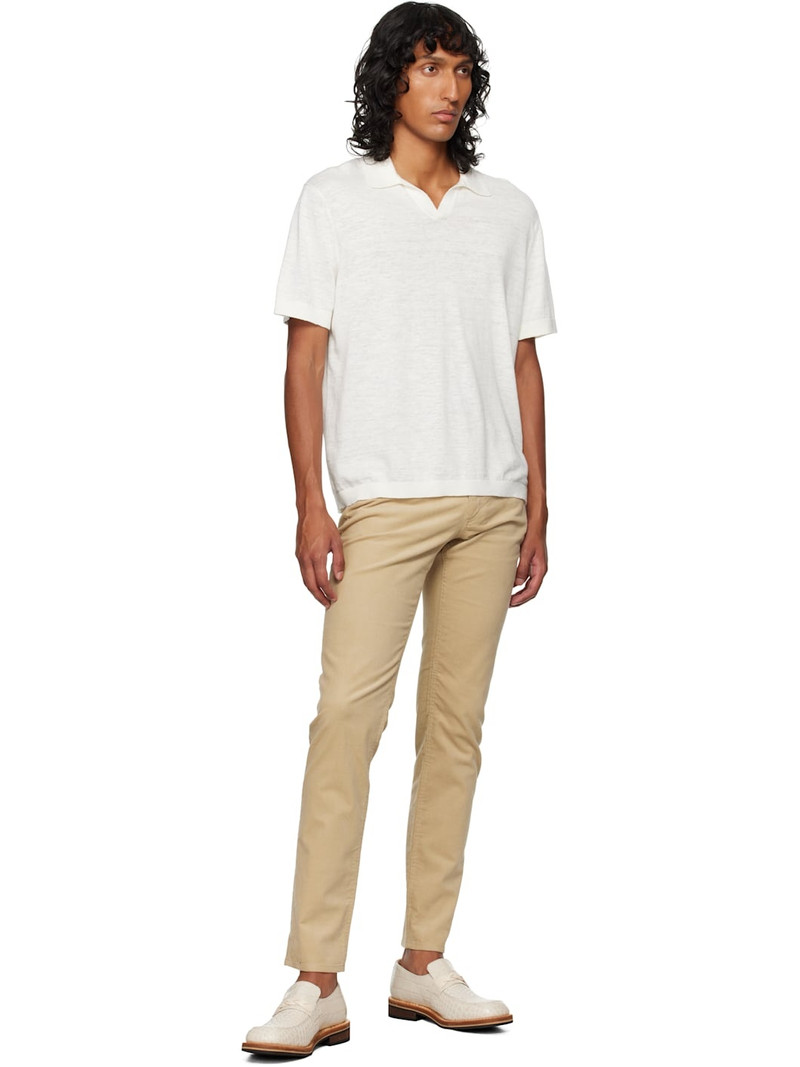 Theory Beige Raffi 5-Pocket Trousers outlook