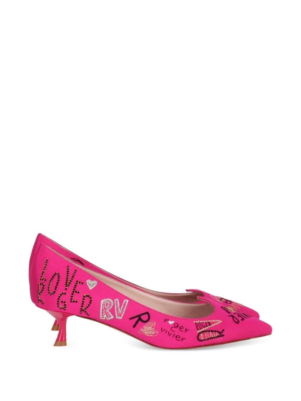 pointed-toe heeled pumps - 2