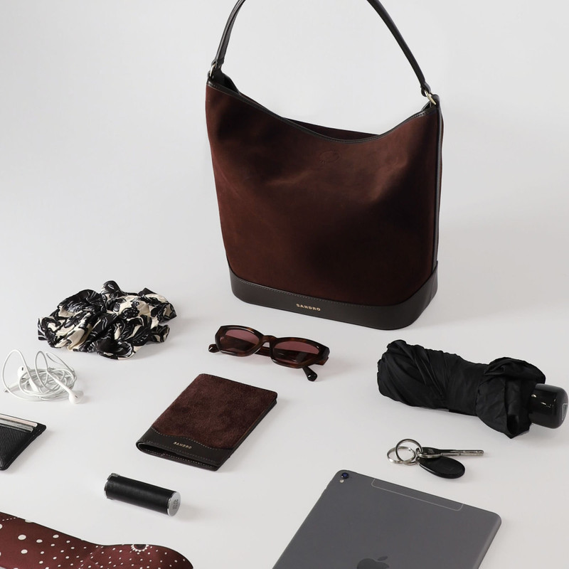 SUEDE AND LEATHER BAG TANGOSO 6